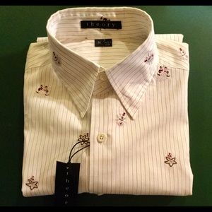 NWT Men’s Theory Button Down Shirt. Size M